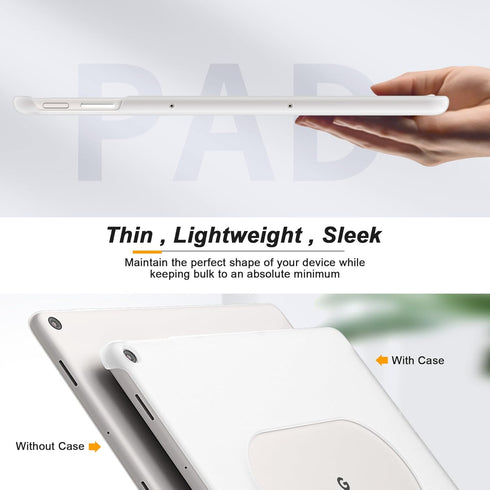 Foluu Slim Fit Tablet Case for Google Pixel Tablet 2023, Compatible with Charging Speaker Dock, Ultra Thin Matte PC