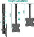 WALI Adjustable TV Ceiling Mount Bracket for 23 to 43 Inch LED, LCD, OLED Displays, up to 110 Lbs
