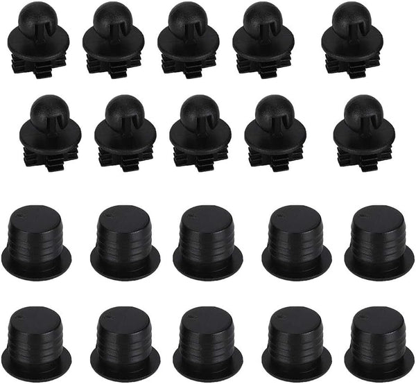 QANYEGN 10 Pairs Speaker Grill Guides, Plastic Ball and Socket Speaker Mesh Snap Fastener, Speaker Grill Pegs