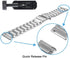 Mindrose Compatible Smart Watch Bands, 18mm Stainless Steel Metal Replacement Strap for H80 & Y70 Watches