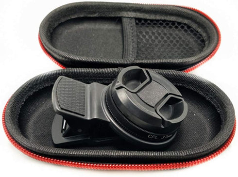 37mm CPL Filter, Universal Circular Polarizer Lens Filter, Cell Phone Lens Accessory Kit, Includes CPL Lens and Lens Clip