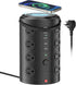 Surge Protector Power Strip, Desk Charging Station with 15W Magnetic Wireless Charger, 16 AC Outlets & 5 USB Ports