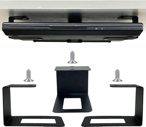 AUXPhome (3) Laptop Holder Under Desk Laptop Mount Organizer Rack Storage Shelf, Add