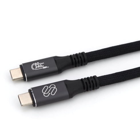 Sewell USB4 80Gbps Cable, USB-IF Certified, 4.9 ft (1.5m), 240W PD, Thunderbolt