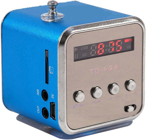 Zerone Mini Speaker Digital Music Player, MP3 with FM Radio Portable Audio Player