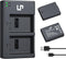 LP LP-E10 Battery Charger Pack, 2-Pack Battery & Dual Slot Charger for Canon EOS Rebel T7, T6, T5, T3