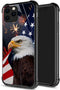 ZHEGAILIAN American Eagle Case for iPhone 13, Anti-Scratch Organic Glass Case for Boys Men, Pattern Design