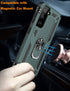 IKAZZ Military Grade Shockproof Heavy Duty Case for Galaxy S21 Plus, Pass 16ft Drop Test with Magnetic Kickstand Car