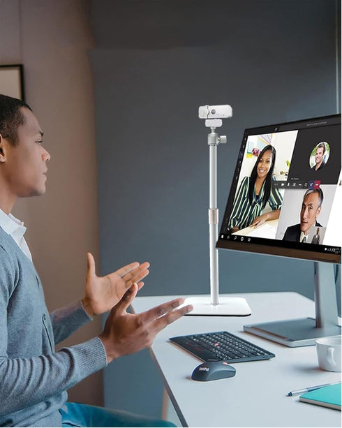 AceTaken 500,StreamCam,Lenovo,Elgato White Webcam Stand for Logitech Brio Neo Webcams