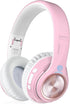 Riwbox TX8 Bluetooth Headphones, Over Ear, HiFi Stereo, Touch Control, Soft Earmuffs, Foldable, SD/TF, 40H Playtime for
