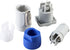 Powercon Connector Input and Output 2 Set, Suitable for Nac3fca Power Connector Plug, Female Jack to Male Powercon