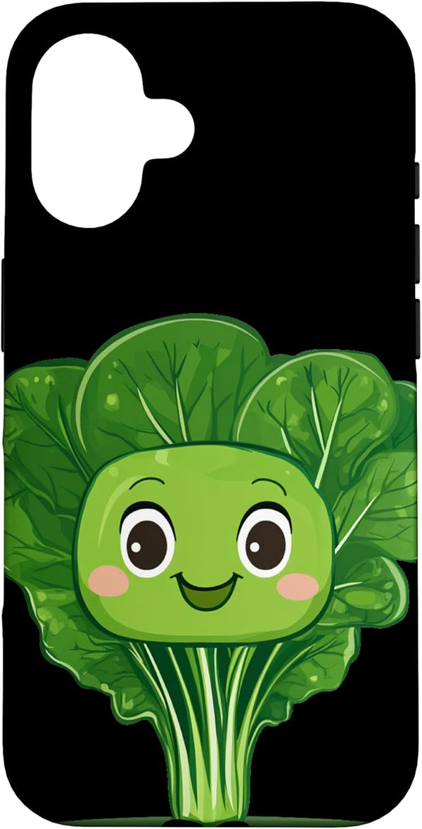 Spinach Outfit Pretty Spinach Costume for Vegetable Face Lovers Case for iPhone 16