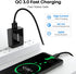CLEEFUN 20ft USB Type C Cable, Nylon Braided USB A 2.0 Charger for Samsung Galaxy, L-G, Mo-to, Pixel, Switch & More.