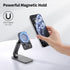 iWALK 17 16 15 14 13 12 Magnetic Cell Phone Stand for Desk, Angle and Height Adjustable Mobile Phone Holder, Foldable