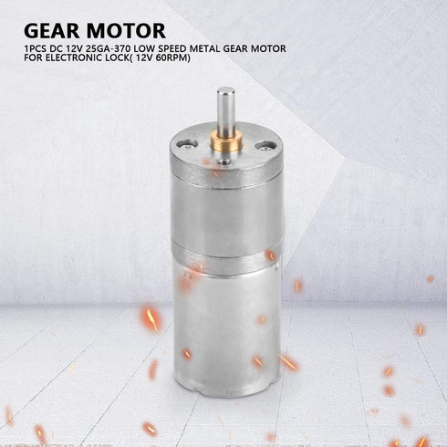 25GA-370 12V 25MM (60 DC Electric Gear Motor Reduction Motor for RC Car Robot Model DIY Engine Toys Outer Diameter RPM)