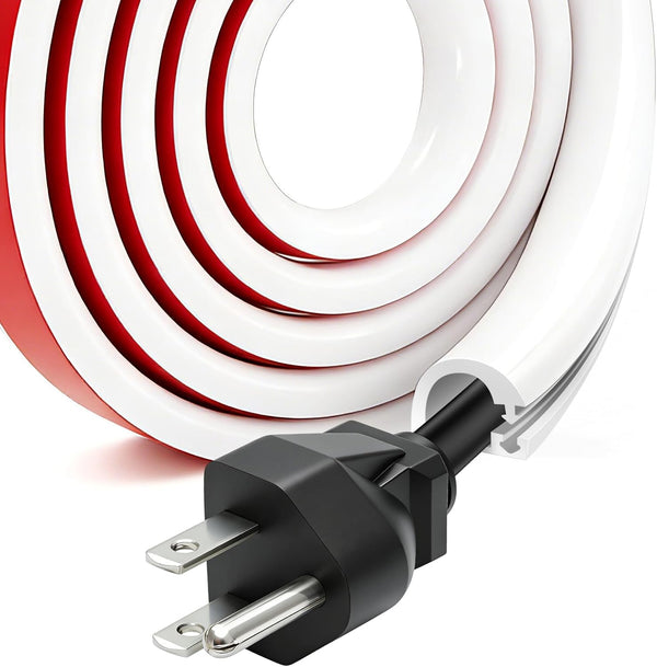 YESSZ Self-Adhesive Silicone Cable Hider, Flexible Wire Cover Cable Raceway for Wires, Wall