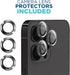 iPhone 15 Pro 6.1" Tech Armor Screen Protector - 9H Hardness, HD, Case Friendly, Ballistic Glass, 3 Pack + Bonus Lens
