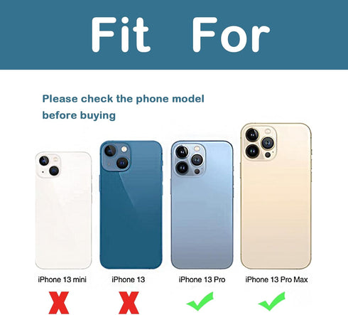 3 Pcs 13 Pro Camera Lens Glass Replacement for iPhone 13 Pro,13 Pro Back Rear Camera Lens Replacement with Pre-Installed Adhesive, Back Glass Camera Lens,Repair Tool Set(for iPhone 13 Pro 6.1 Inches)