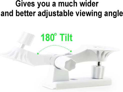 LEFXMOPHY Wall Mount for Blink Mini Pan-Tilt, Ceiling Mounting Kit, 180 Degree Adjustable (1PACK White)