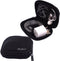 Black Universal Neoprene Zipper Headphone Dock Charger Cable Organizer Case for Various USB, Mp3, Charge