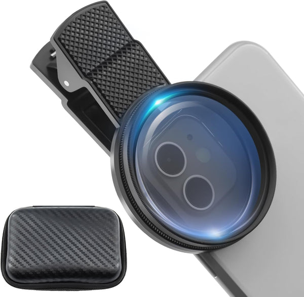 HGEKLIZV 52mm Circular Polarizing Filter Clip for Smartphones - Optical Glass CPL Lens