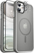 MOCCA Strong Magnetic Case for iPhone 11, Compatible with MagSafe, Slim Thin Shockproof Cover, Titanium Gray