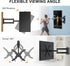 XINLEI Full Motion TV Wall Mount, Swivel TV Bracket with Articulating Arm Tilt Extension Rotation for Most 13-42 Inch LED, LCD Monitor and Plasma TVs, up to 44lbs, Max VESA 200x200mm MA1343
