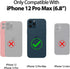 GOOSPERY Liquid Silicone Case for iPhone 12 Pro Max (6.7 inches), Silky-Soft Touch, Shockproof Cover with Microfiber