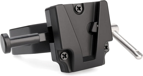 V-Mount Lock Battery Adapter with Clamp for Tripod Light Stand Mounting