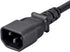 Monoprice 3-Prong Extension Cord - 10 Feet - Black | IEC 60320 C14 to C13, 18AWG, 10A, 125V