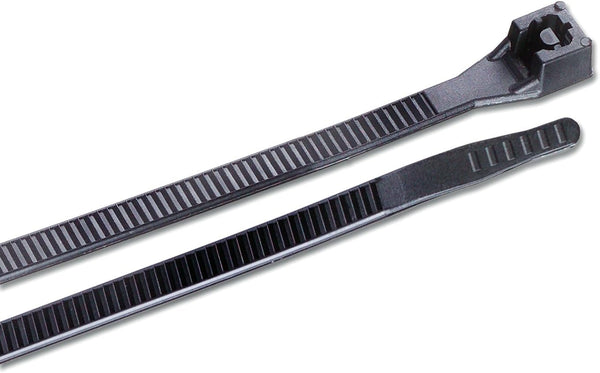 Gardner Bender 45-515UVB Heavy-Duty 15 Inch Cable Tie, 120 lbs Tensile Strength, UV Resistant Black, 10 Pk