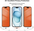 2 Pack Privacy Screen Protector for iPhone 15 Pro, Gradient Soft Film, Anti-Spy, Anti-Blue Light, Eye Protection