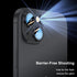 iPhone 15 / 15 Plus Camera Lens Protector, 2 Pack, Tempered Glass Screen Cover Film, Matte Alloy Metal, Black