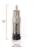 THE CIMPLE CO RCA Compression Connectors - Universal Male Connectors for RCA, Subwoofer, Composite, Component - 4 Pack