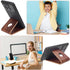 HOBBIESAY 2.95 Inch Walnut Wood Cell Phone Holder Smartphone Stand Desk Phone Mount Cellphone Cradle Handcrafted Wooden