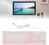 103 Keys Foldable Silicone Keyboard, Wired USB Silent Waterproof Rollup Keyboard for PC Laptops