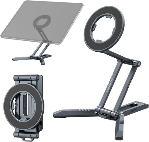 Leaplumin Magnetic iPad Tripod Stand Universal for iPad Pro/Air/Mini & iPhone 15-12 Series