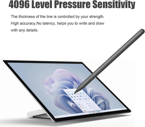 DQ100 Stylus Pen for Microsoft Surface, Compatible with Surface Pro 9/8/X/7+/6/5/4/3, Surface Go, 4096 Levels Pressure