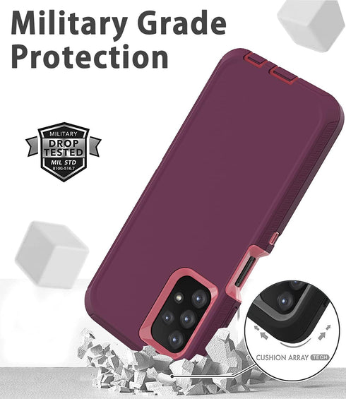 for Samsung Galaxy A32 5G Case, Shockproof Dustproof Case for Samsung Galaxy A32 5G (Purple)