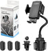 VARGTR 2-in-1 Cup Holder Phone Mount, Universal Adjustable Gooseneck, 360 Rotation, One-Button Release, Fits 4"-7"