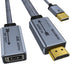 HDMI to Displayport Adapter 4K@60Hz, HDMI Male to DisplayPort Female Monitor Cable, USB Power Cable
