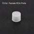 uxcell 20pcs Clear RCA Female Connector Socket Jack Plug Protector Caps for DVD Amplifier