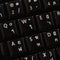 4Keyboard Thai Keyboard Sticker with White Lettering Transparent Background for Desktop, Laptop and