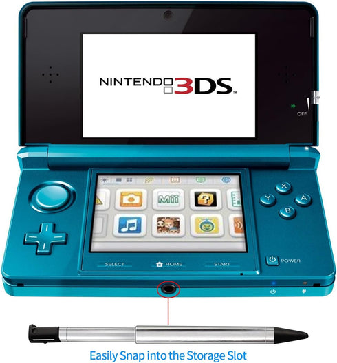 Generic 3DS 4 1 Set 3DS Stylus Pen, in Metal Retractable Replacement Stylus Touch Styli Pen with USB Charging Cable