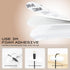 USB Cable Organizer Clips, 10 Packs (3-5-7-Slots) White Self Adhesive Cord Holder for Desk Cable Management