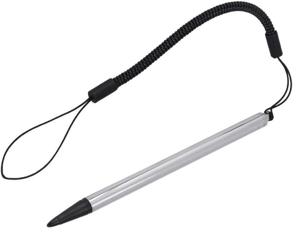 Stylus for Touch Screens, Resistive Stylus with Spring Rope for POS, PDA, Industrial PC, Car Navigator (Silver)
