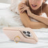 iPhone 15 Pro Case with Card Holder and Strap for Women, Crossbody Lanyard, Stand Ring Kickstand, Cute Wallet 6.1"
