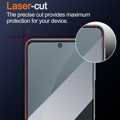 Ferilinso (3 Pack) Screen Protector for Samsung Galaxy Z Flip 6, Inside Anti-Spy Film + 3 Pack Back Tempered Glass +