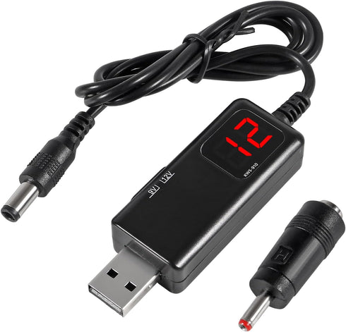 Shutao 5V 9V 12V 5V 9V 12V 1A 3.5x1.35mm to Step Up USB Boost Converter DC Boost to USB Step-up Cable Voltage Converter