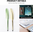 Hemobllo 10 Pcs Feather Stylus Pens, Colorful Capacitive Stylus for Touch Screen Smartphones and Tablets (Mixed Colors)